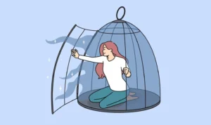 happy-young-woman-come-out-of-cage-recover-from-depression-or-mental-issue-smiling-girl-free-from-birdcage-take-new-opportunities-freedom-and-rehabilitation-illustration-free-vector