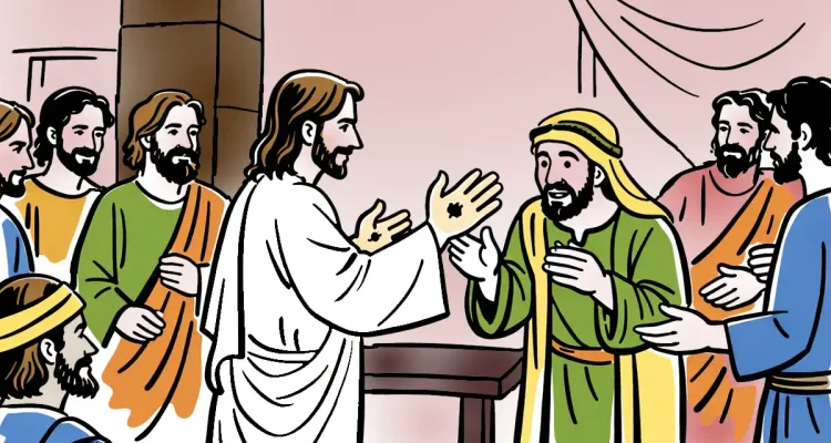 Yesus bangkit dan menemui para murid.