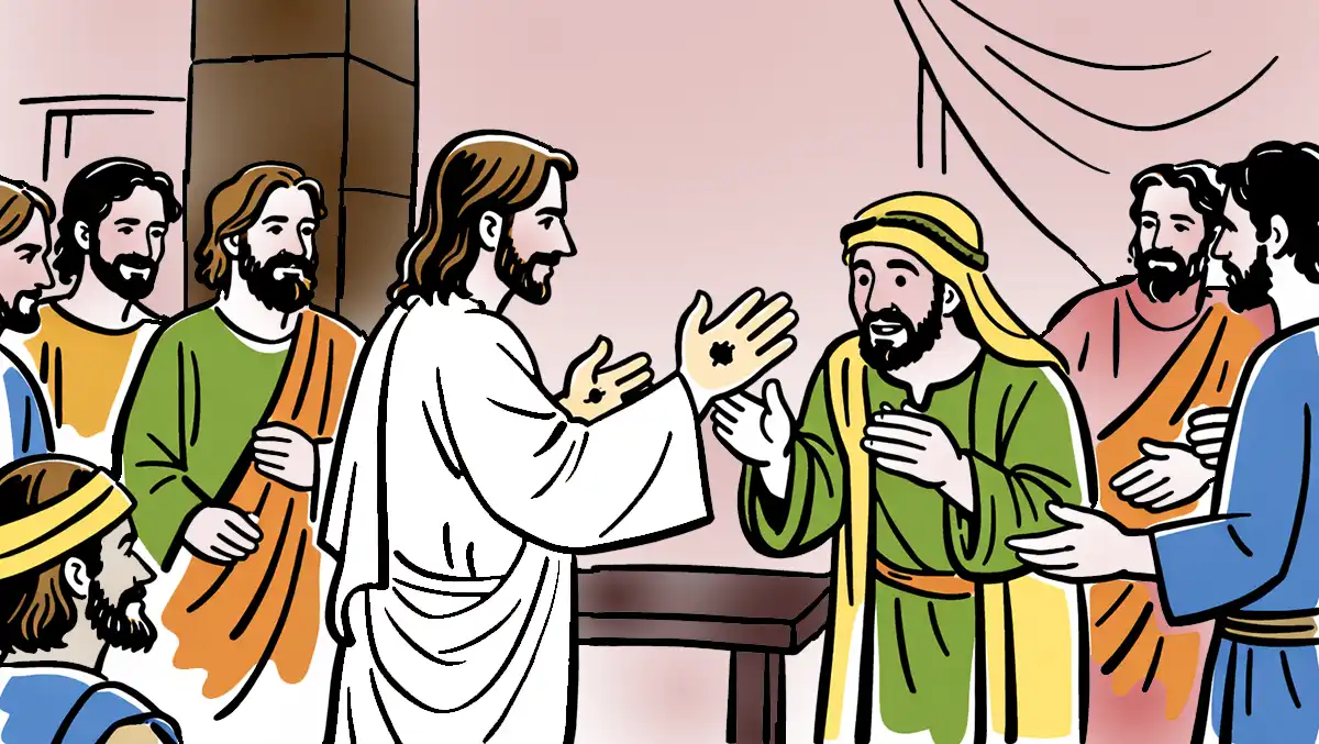 Yesus bangkit dan menemui para murid.